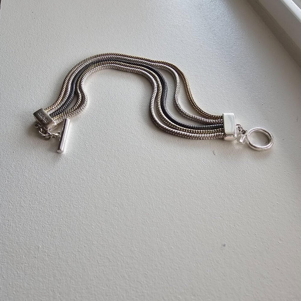 Five Strand Snake Chain Bracelet